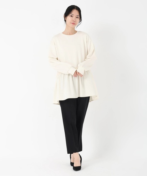 STRAWBERRY-FIELDS（ストロベリーフィールズ）の「ビスポンチ_タフタドッキングジャージプルオーバー（Tシャツ/カットソー・レディース・オフホワイト/ブラック・2）」の14枚目の写真