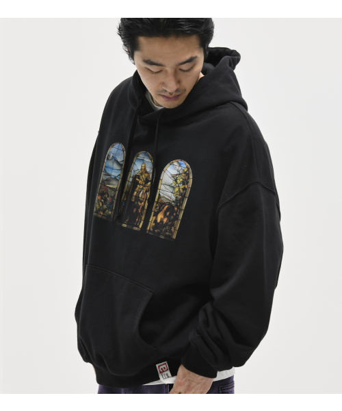 EXTRAORDINARY(エクストラオーディナリー)の「STAINED GLASS HOODIE BLACK(パーカー・メンズ・その他・MEDIUM/LARGE/X-LARGE)」の1枚目の写真