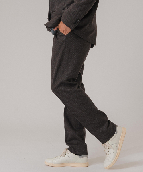 EDIFICE（エディフィス）の「コットン/ウール ジャージー イージースラックス【セットアップ着用可】（スラックス・メンズ・ネイビー/ダークブルー/チャコールグレー/ブラウン系その他・MEDIUM/SMALL/LARGE）」の16枚目の写真