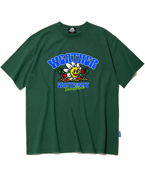 TRIPSHION(トリップション)の「デイジーウェザー グラフィックTシャツ - グリーン(Tシャツ/カットソー・メンズ・その他・LARGE/MEDIUM/X-LARGE)」の1枚目の写真