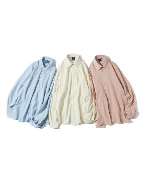 Diamond Layla（ダイアモンドレイラ）の「Stitch Stripe Shirt S114  Indy Pink（シャツ/ブラウス・レディース・その他・SMALL/MEDIUM/LARGE/X-LARGE）」の2枚目の写真