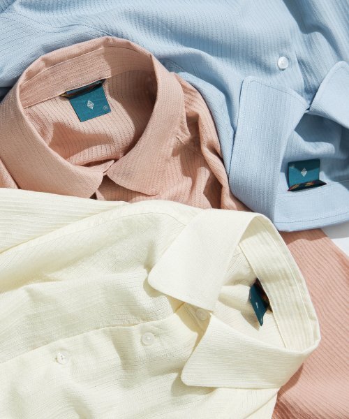 Diamond Layla（ダイアモンドレイラ）の「Stitch Stripe Shirt S114  Indy Pink（シャツ/ブラウス・レディース・その他・SMALL/MEDIUM/LARGE/X-LARGE）」の10枚目の写真