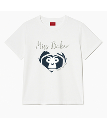 ハートベイカーTシャツ ホワイト/ネイビー(メンズ)