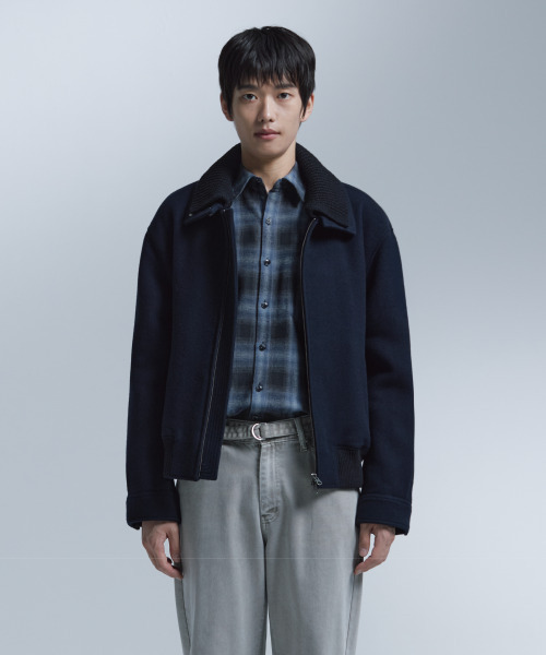 NONBLANK(ノンブランク)の「フランネルオンブレチェックシャツ_BLUE(ビジネスシャツ・メンズ・ブルー・MEDIUM/LARGE/X-LARGE)」の10枚目の写真