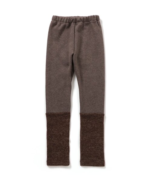 Seraph（セラフ）の「レッグウォーマードッキング裏シャギーレギンス（レギンス/スパッツ・キッズ・アイボリー/ピンク/ブラウン/ブラック・140/130/120/110/100/90/80）」の3枚目の写真