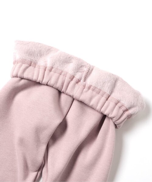 Seraph（セラフ）の「レッグウォーマードッキング裏シャギーレギンス（レギンス/スパッツ・キッズ・アイボリー/ピンク/ブラウン/ブラック・140/130/120/110/100/90/80）」の7枚目の写真