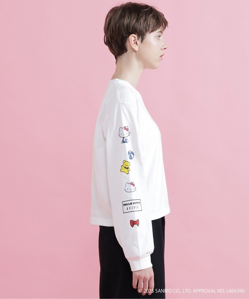 AVIREX(アヴィレックス)の「【AVIREX×HELLO KITTY】LONG SLEEVE T-SHIRT(Tシャツ/カットソー・レディース・ブラック/オフホワイト・S/M)」の8枚目の写真