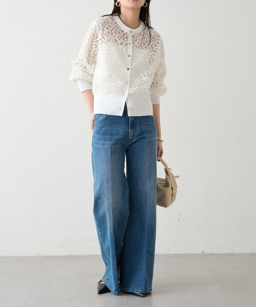 LOUNGEDRESS(ラウンジドレス)の「デニムフレアパンツ2(デニムパンツ・レディース・ブルー・MEDIUM/SMALL)」の3枚目の写真