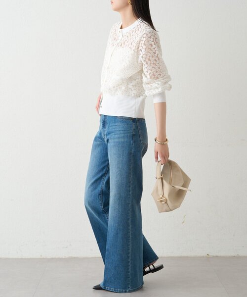 LOUNGEDRESS(ラウンジドレス)の「デニムフレアパンツ2(デニムパンツ・レディース・ブルー・MEDIUM/SMALL)」の5枚目の写真