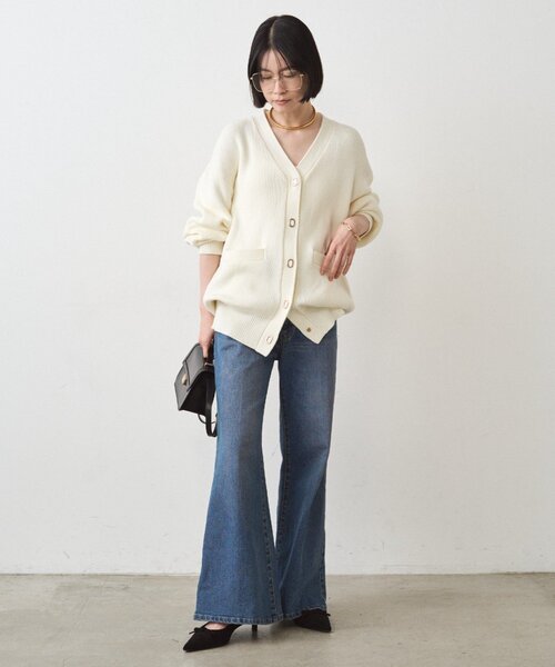 LOUNGEDRESS(ラウンジドレス)の「デニムフレアパンツ2(デニムパンツ・レディース・ブルー・MEDIUM/SMALL)」の9枚目の写真