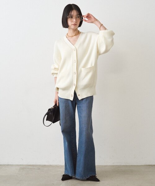 LOUNGEDRESS(ラウンジドレス)の「デニムフレアパンツ2(デニムパンツ・レディース・ブルー・MEDIUM/SMALL)」の10枚目の写真