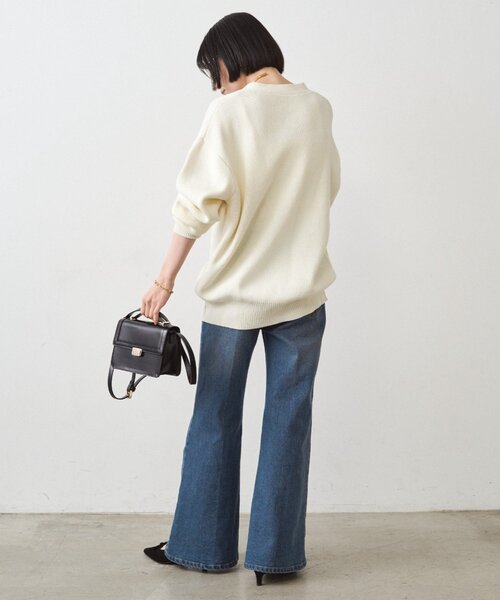 LOUNGEDRESS(ラウンジドレス)の「デニムフレアパンツ2(デニムパンツ・レディース・ブルー・MEDIUM/SMALL)」の12枚目の写真