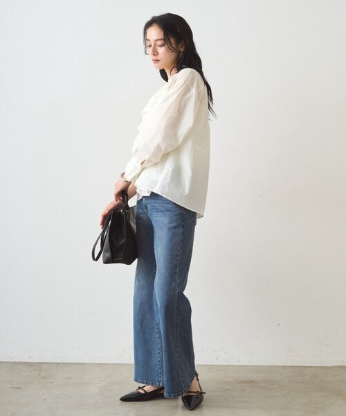 LOUNGEDRESS(ラウンジドレス)の「デニムフレアパンツ2(デニムパンツ・レディース・ブルー・MEDIUM/SMALL)」の21枚目の写真