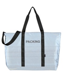 PACKING（パッキング）の「PACKING/パッキング/BLACK REFLECTIVE TOTE/リフレクティブトートバッグ（トートバッグ）」