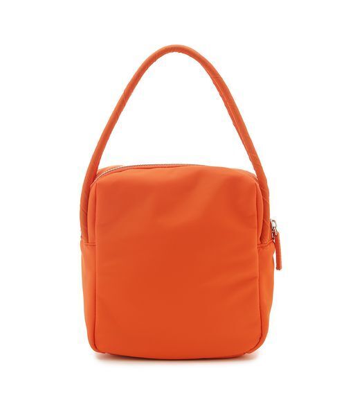 emmi（エミ）の「eco ナイロンスクエアバッグ（ハンドバッグ・レディース・オレンジ/シルバー・F）」の5枚目の写真