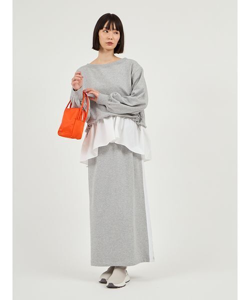 emmi（エミ）の「eco ナイロンスクエアバッグ（ハンドバッグ・レディース・オレンジ/シルバー・F）」の13枚目の写真