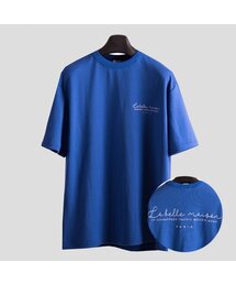 JIPSY（ジプシー）の「レタリングロゴ半袖Tシャツ -マリンブルー-（Tシャツ/カットソー）」