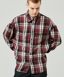 ease（イーズ）の「90S CHECK SHIRTS [OVERSIZE FIT]_RED（シャツ/ブラウス）」