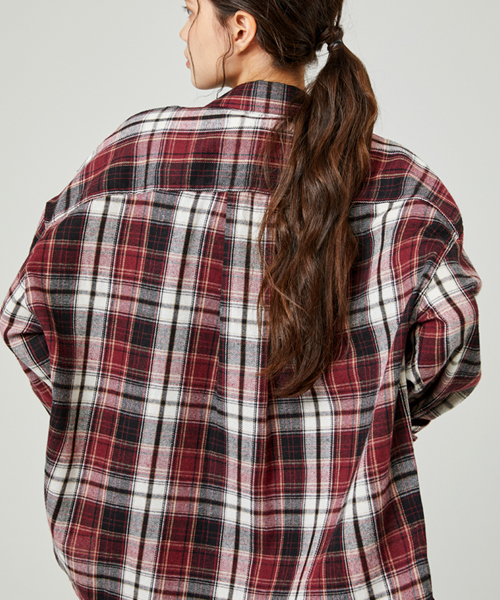 ease（イーズ）の「90S CHECK SHIRTS [OVERSIZE FIT]_RED（シャツ/ブラウス・メンズ・その他・MEDIUM/LARGE）」の3枚目の写真
