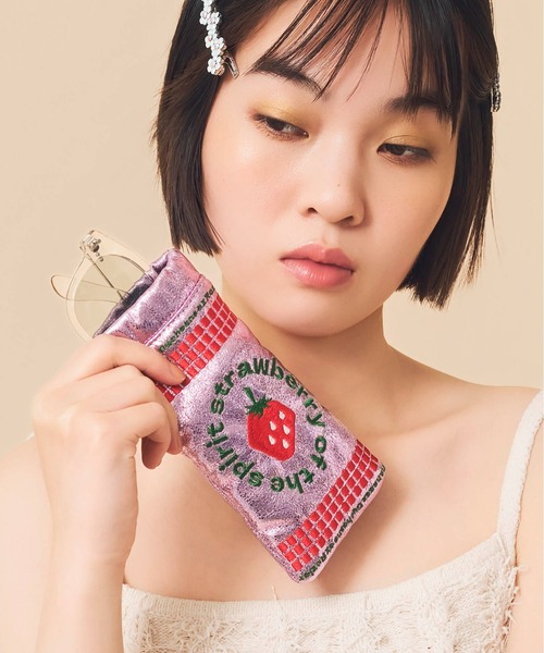 Casselini(キャセリーニ)の「Casselini(キャセリーニ)刺繍サングラスケース(サングラス・レディース・シルバー/ブルー/ピンク/ブラック/ゴールド/ミント/レッド・FREE)」の22枚目の写真