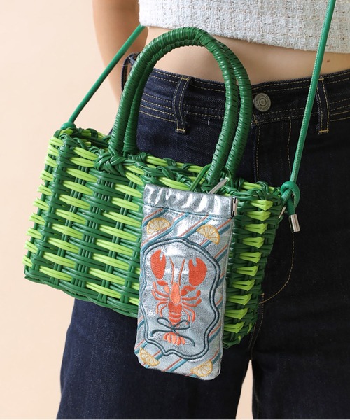 Casselini(キャセリーニ)の「Casselini(キャセリーニ)刺繍サングラスケース(サングラス・レディース・シルバー/ブルー/ピンク/ブラック/ゴールド/ミント/レッド・FREE)」の19枚目の写真