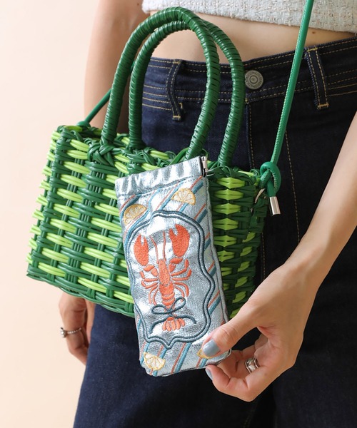 Casselini(キャセリーニ)の「Casselini(キャセリーニ)刺繍サングラスケース(サングラス・レディース・シルバー/ブルー/ピンク/ブラック/ゴールド/ミント/レッド・FREE)」の20枚目の写真