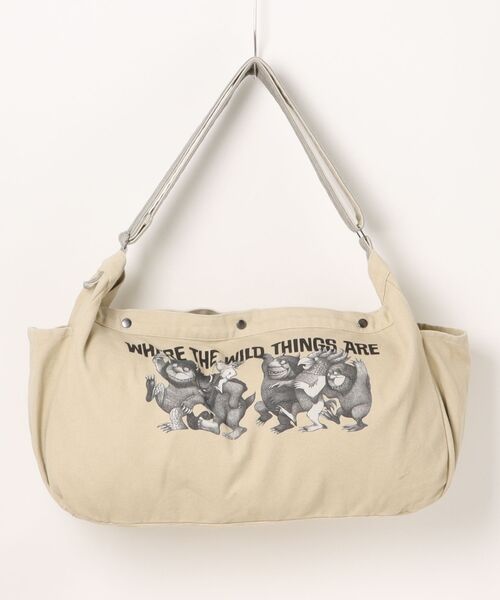 WESTSEA(ウエストシー)の「かいじゅうたちのいるところ / WHERE THE WILD THINGS ARE コットンキャンバス生地 ニュースペーパーBAG(ショルダーバッグ・メンズ・ネイビー/ベージュ・FREE)」の16枚目の写真
