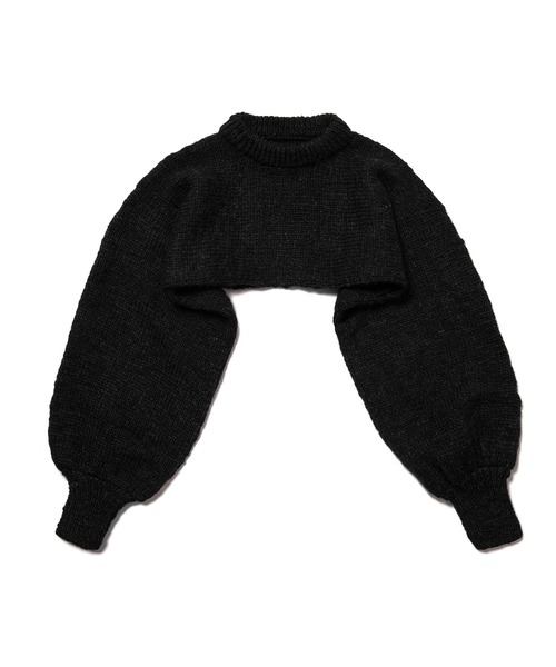 yuumiARIA（ユウミアリア）の「SHORT KNIT（ニット/セーター・レディース・マスタード/ブラック・FREE）」の9枚目の写真