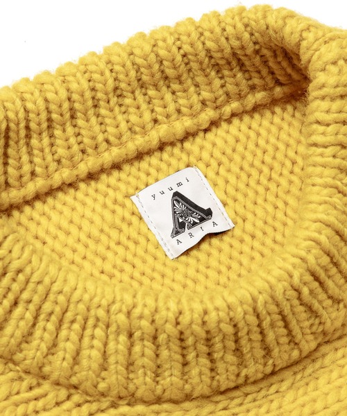 yuumiARIA（ユウミアリア）の「SHORT KNIT（ニット/セーター・レディース・マスタード/ブラック・FREE）」の19枚目の写真