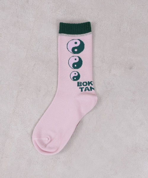 BOKU HA TANOSII（ボク　ハ　タノシイ）の「【BOKU HA TANOSII】別注陰陽ソックス/19-21cm（ソックス/靴下・キッズ・ピンク/ライトグリーン/ライトブルー・19-21cm）」の6枚目の写真
