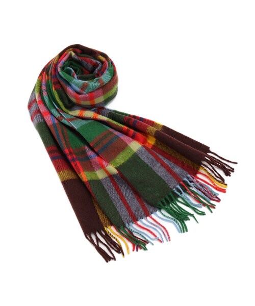 Joshua Ellis(ジョシュアエリス)の「JOSHUA ELLIS(ジョシュアエリス)TARTAN CHECK MUFFLER|マフラー(ストール/ショール・メンズ・カーキ系8・00)」の1枚目の写真