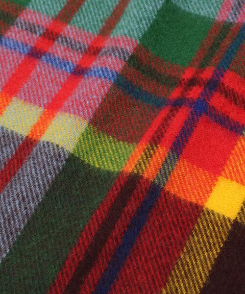 Joshua Ellis(ジョシュアエリス)の「JOSHUA ELLIS(ジョシュアエリス)TARTAN CHECK MUFFLER|マフラー(ストール/ショール・メンズ・カーキ系8・00)」の3枚目の写真