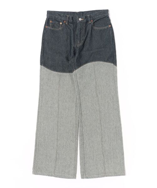 kotohayokozawa（コトハヨコザワ）の「WAVE PANELLED PANTS（その他パンツ・レディース・ライトブルー/インディゴブルー・SMALL/MEDIUM）」の2枚目の写真