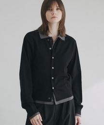 selle glant | LAYERED STYLE HIGHGAGE KNIT SHIRT/レイヤードスタイルハイゲージニットシャツ(ニット/セーター)