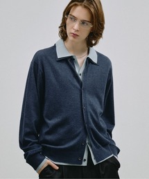 SELLE GLANT | LAYERED STYLE HIGHGAGE KNIT SHIRT/レイヤードスタイルハイゲージニットシャツ(ニット/セーター)