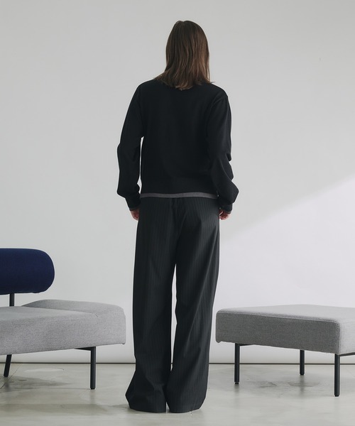 selle glant（セレグランテ）の「LAYERED STYLE HIGHGAGE KNIT SHIRT