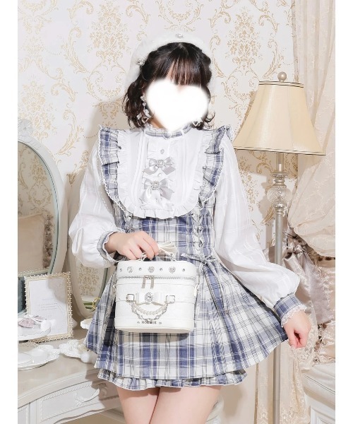 NOEMIE(ノエミー)の「さきまるちゃんコラボ キラキラバニティバッグ(ショルダーバッグ・レディース・ピンク/オフホワイト/ブラック・M)」の6枚目の写真