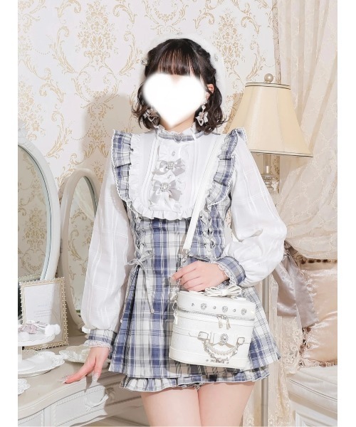 NOEMIE(ノエミー)の「さきまるちゃんコラボ キラキラバニティバッグ(ショルダーバッグ・レディース・ピンク/オフホワイト/ブラック・M)」の8枚目の写真