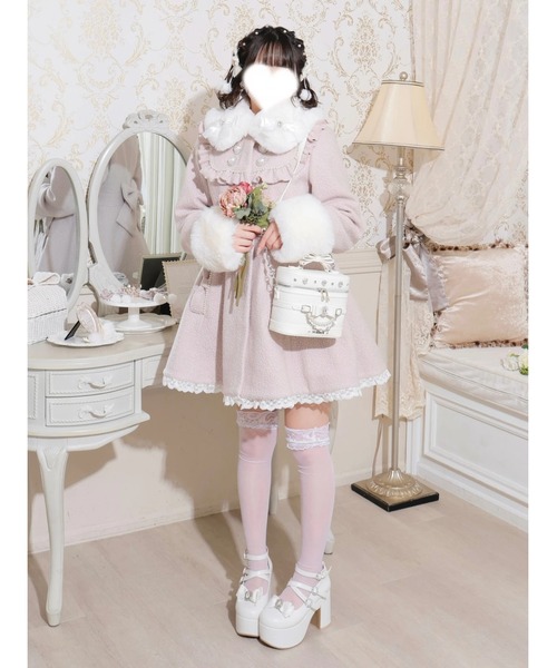 NOEMIE(ノエミー)の「さきまるちゃんコラボ キラキラバニティバッグ(ショルダーバッグ・レディース・ピンク/オフホワイト/ブラック・M)」の9枚目の写真