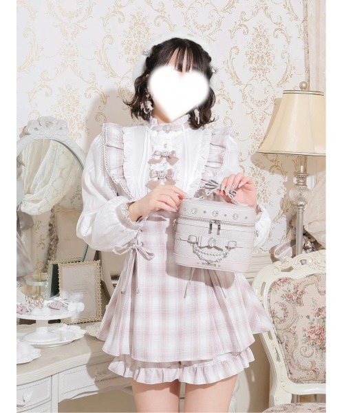 NOEMIE(ノエミー)の「さきまるちゃんコラボ キラキラバニティバッグ(ショルダーバッグ・レディース・ピンク/オフホワイト/ブラック・M)」の10枚目の写真