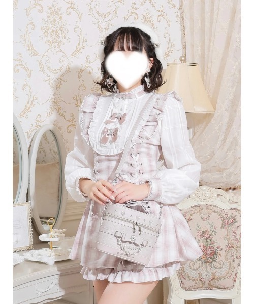NOEMIE(ノエミー)の「さきまるちゃんコラボ キラキラバニティバッグ(ショルダーバッグ・レディース・ピンク/オフホワイト/ブラック・M)」の11枚目の写真