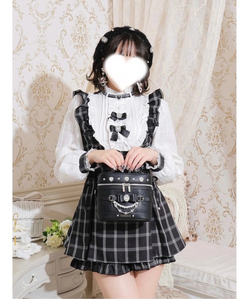 NOEMIE(ノエミー)の「さきまるちゃんコラボ キラキラバニティバッグ(ショルダーバッグ・レディース・ピンク/オフホワイト/ブラック・M)」の14枚目の写真
