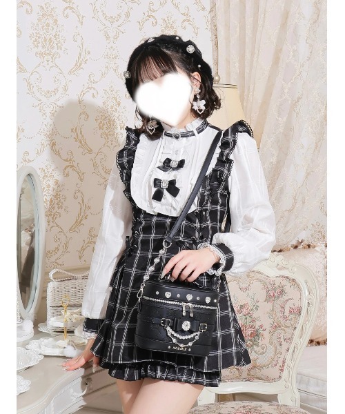 NOEMIE(ノエミー)の「さきまるちゃんコラボ キラキラバニティバッグ(ショルダーバッグ・レディース・ピンク/オフホワイト/ブラック・M)」の15枚目の写真