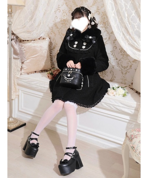 NOEMIE(ノエミー)の「さきまるちゃんコラボ キラキラバニティバッグ(ショルダーバッグ・レディース・ピンク/オフホワイト/ブラック・M)」の17枚目の写真