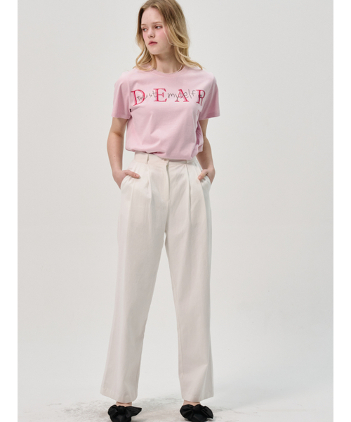 Sorry,Too Much Love（ソーリートゥーマッチラブ）の「ディアミ 半袖Tシャツ_ピンク（Tシャツ/カットソー・レディース・その他・FREE）」の3枚目の写真
