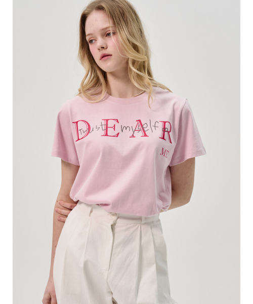 Sorry,Too Much Love（ソーリートゥーマッチラブ）の「ディアミ 半袖Tシャツ_ピンク（Tシャツ/カットソー・レディース・その他・FREE）」の5枚目の写真