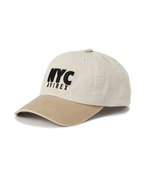 AVIREX(アヴィレックス)の「《直営店限定》BICOLOR NYC CAP(キャップ・レディース・チャコールグレー/ベージュ/ネイビー・F)」の15枚目の写真