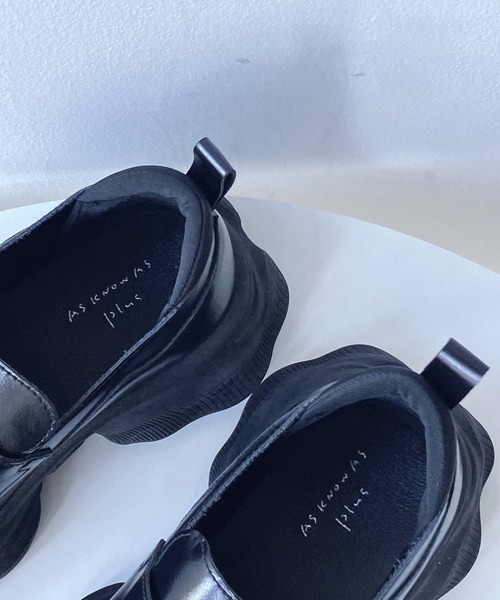 AS KNOW AS plus（アズノゥアズプラス）の「厚底スニーカーソール コインローファー（ローファー・レディース・ブラック/ブラック系・M/LL/L）」の14枚目の写真