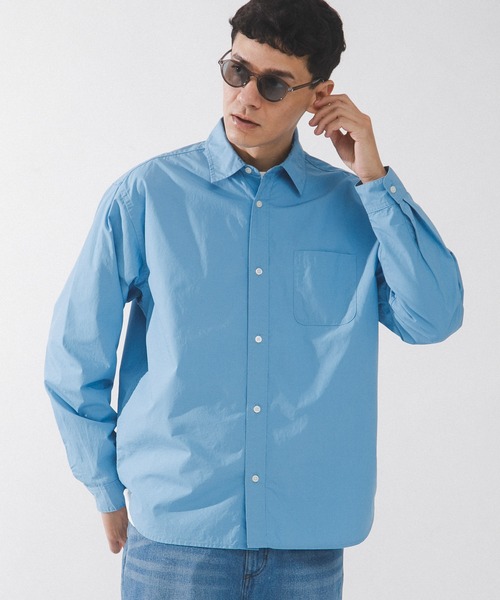 URBAN RESEARCH Sonny Label(アーバンリサーチサニーレーベル)の「高密度タイプライターレギュラーシャツ(シャツ/ブラウス・メンズ・オフホワイト/ネイビー/ピンク/グリーン/ブルー・LARGE/MEDIUM/X-LARGE)」の4枚目の写真