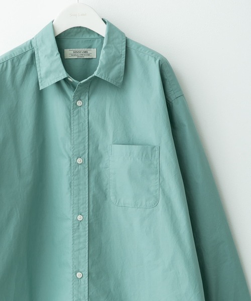 URBAN RESEARCH Sonny Label(アーバンリサーチサニーレーベル)の「高密度タイプライターレギュラーシャツ(シャツ/ブラウス・メンズ・オフホワイト/ネイビー/ピンク/グリーン/ブルー・LARGE/MEDIUM/X-LARGE)」の1枚目の写真